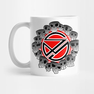 Sinister Motives skull red Mug